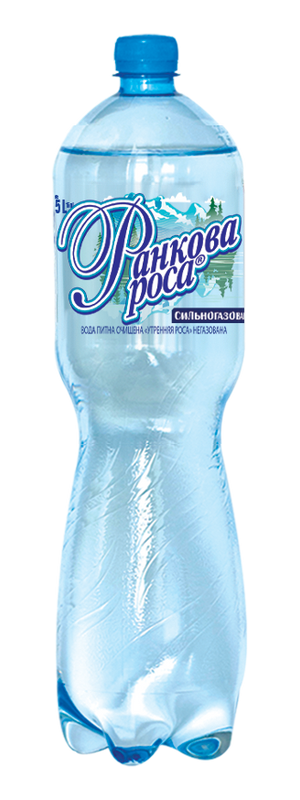 Вода ''Ранкова роса'' 1,5л сильногазована